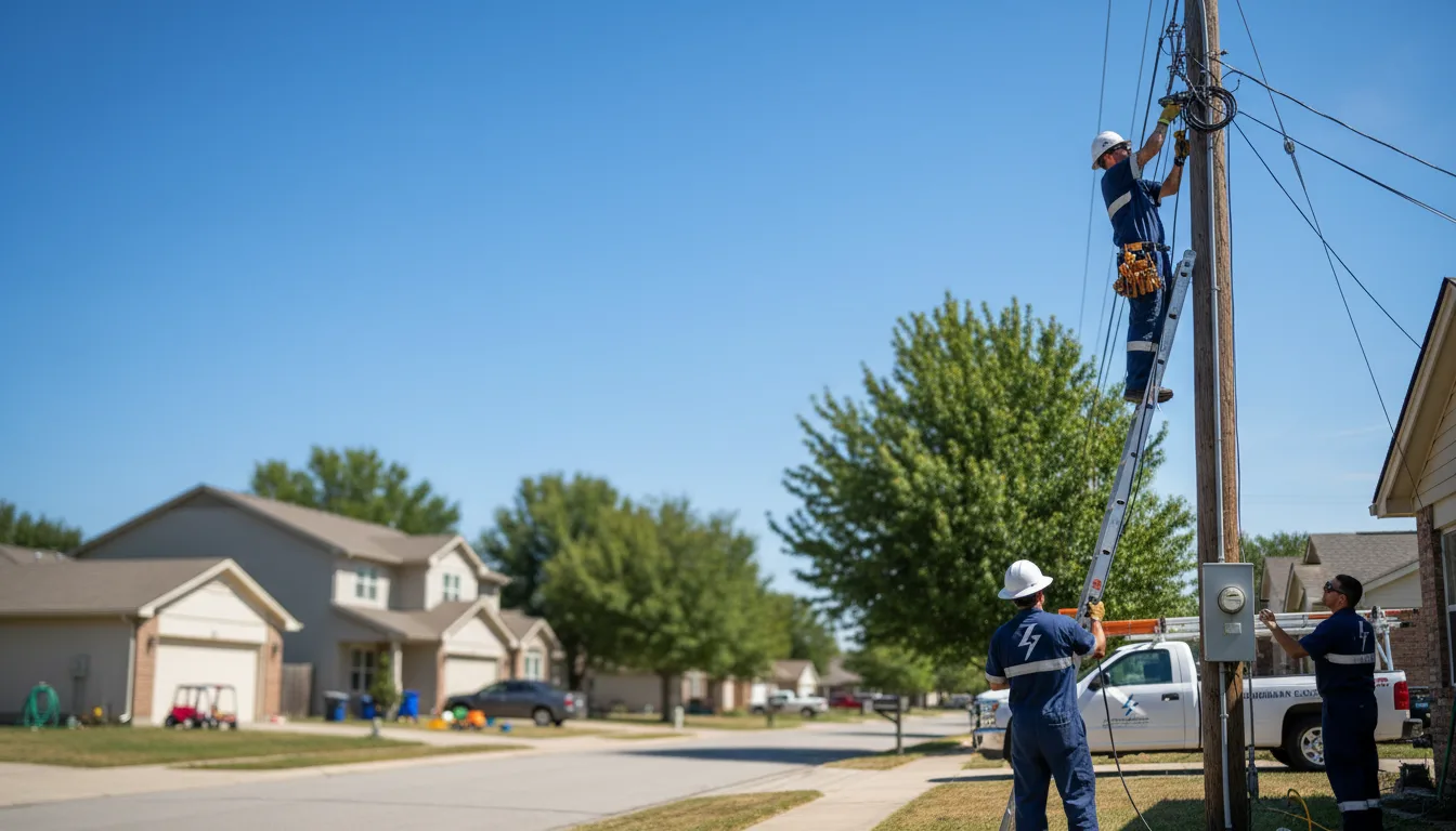 Residential electrician providing installation services in Rome, PA